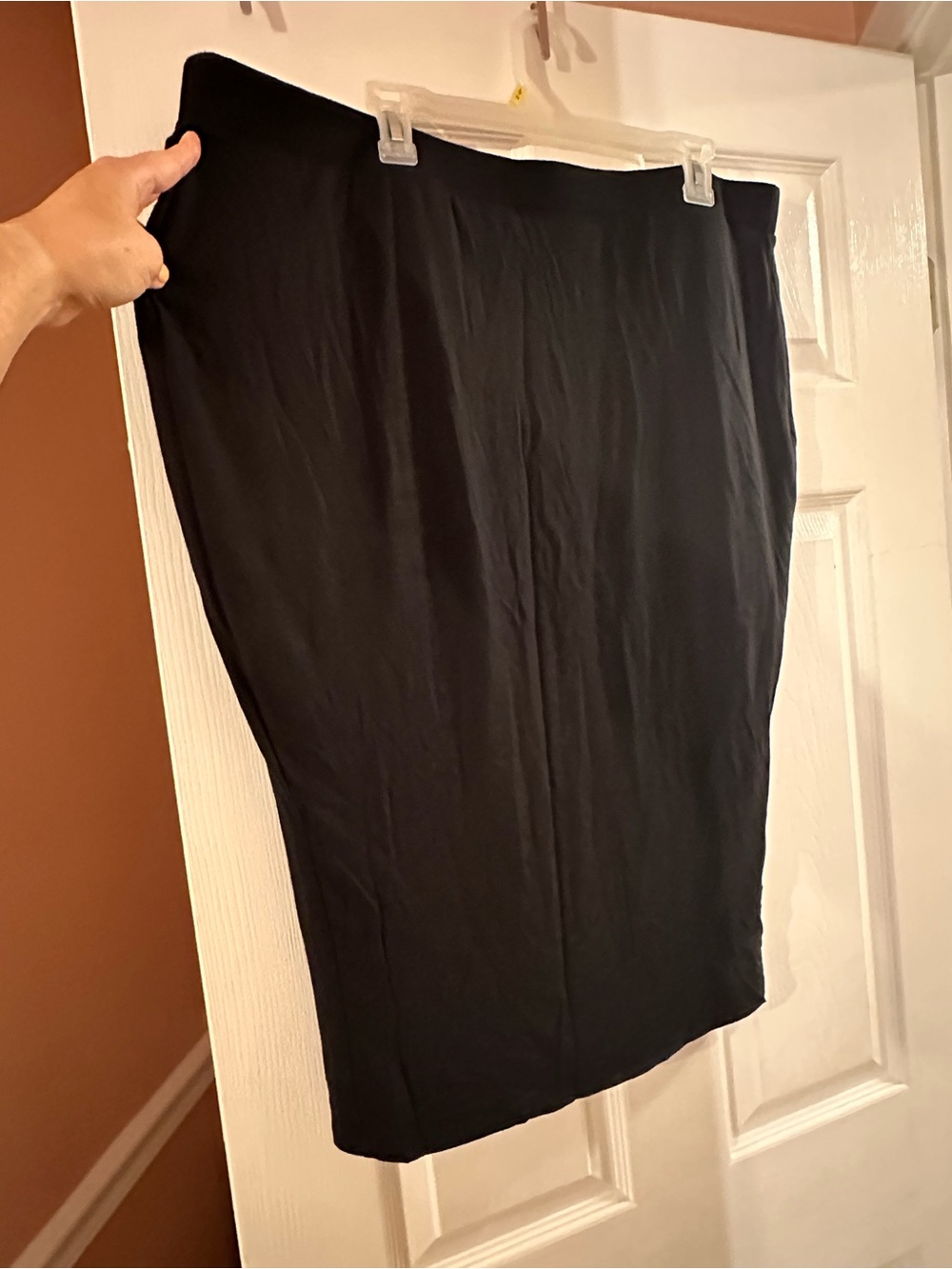 Ava & Viv Black Stretch Pencil Skirt Like New